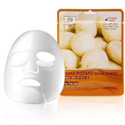 Тканевая маска для лица КАРТОФЕЛЬ Fresh Potato Mask Sheet, 1шт*23мл, 3W CLINIC