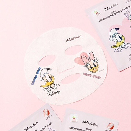 Маска тканевая питательная  с фитоплацентой – Disney collection selfie nourishing phytoplacenta mask, 30мл, JMsolution 