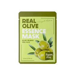 Маска для лица тканевая с экстрактом оливы Real Olive Essence Mask, FARMSTAY