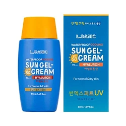 Гель-крем для лица солнцезащитный увлажняющий - sun expert hyaluronic acid gel-cream spf 50/pa++++, 50мл, L.Sanic