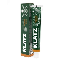 Зубная паста для мужчин Klatz BRUTAL ONLY Убойный виски 75мл, Kltatz