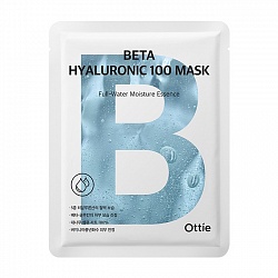 Тканевая маска Гиалуроновая кислота Beta Hyaluronic 100 Mask, 23 г, Ottie 