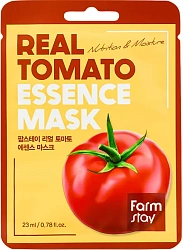 Маска для лица тканевая с экстрактом томата Real Tomato Essence Mask, 1 шт, FARMSTAY