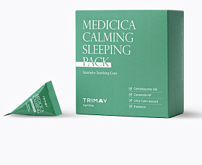 Ночная маска успокаивающая с центеллой и мадекассосидом Medicica Calming Sleeping Pack 3 гр*1 шт, TRIMAY 