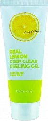 Пилинг-гель для лица для глубокого очищения с лимоном REAL LEMON DEEP CLEAR PEELING GEL, 100 мл