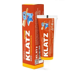 Зубная паста KIDS Утренняя карамель без фтора 40 мл, Klatz 