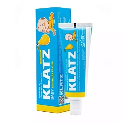 Зубная паста для детей БОЛЬШАЯ ГРУША 0-4 года, без фтора 40мл,Klatz