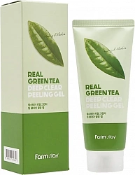 Пилинг-гель для лица с экстрактом зеленого чая REAL GREEN TEA DEEP CLEAR PEELING GEL, 100 мл