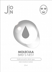 Тканевая маска для лица ЛАСТОЧКИНО ГНЕЗДО Molecula Bird’s Nest Daily Essence Mask, 1шт * 23 мл, J:ON