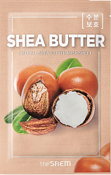Маска на тканевой основе для лица с экстрактом масла ши Natural Shea Butter Mask Sheet 21мл, THE SAEM