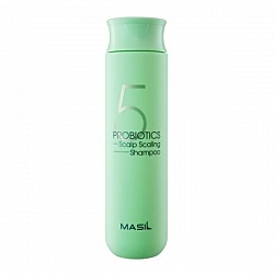 Глубокоочищающий шампунь с пробиотиками 5 Probiotics Scalp Scaling Shampoo 300мл, Masil