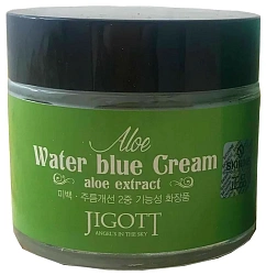 Крем для лица увлажняющий с алоэ ALOE WATER BLUE CREAM, 70 мл, Jigott